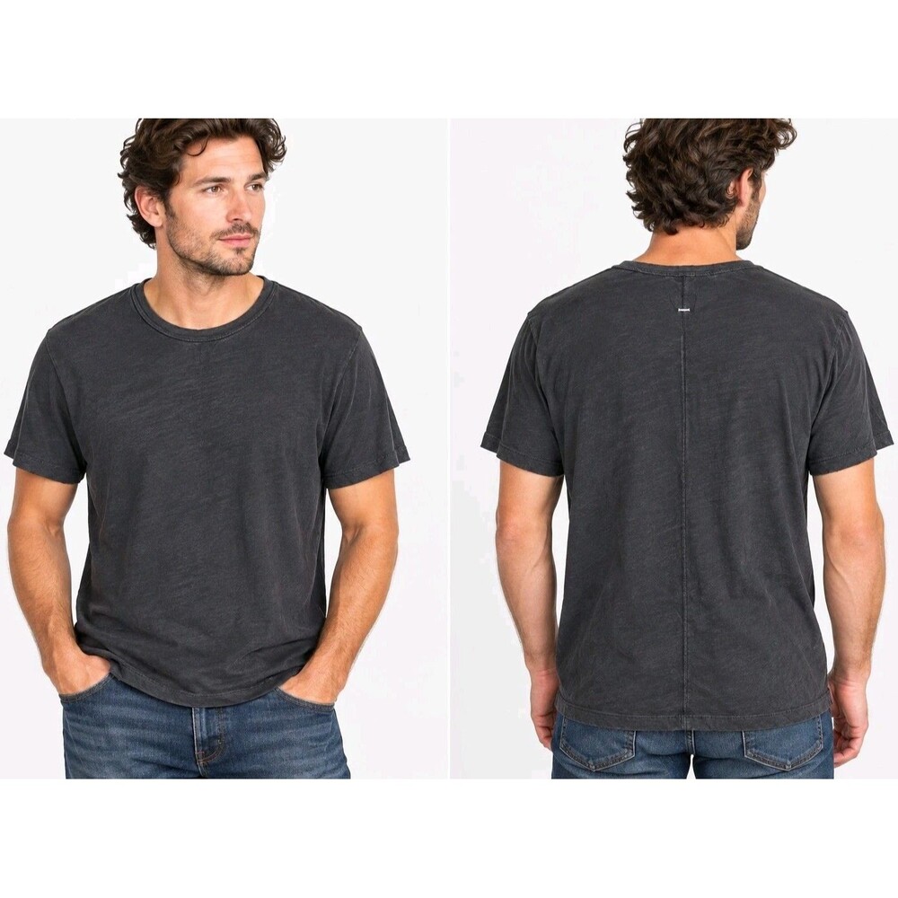 Rag & Bone Men's 100% Cotton T-shirt Washed Black Crew Neck Size M